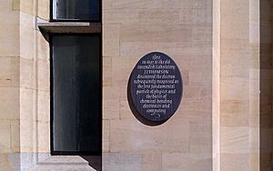 J.J. Thomson Plaque outside the Old Cavendish Laboratory