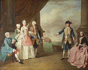 Jean-Étienne Liotard (1702-1789) - The Honourable Mrs Constantine Phipps (1722–1780), Being Led to Greet Her Brother, Captain The Honou - 851727 - National Trust