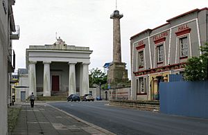 John Foulston's Town Hall, Column and Library in Devonport in 2008