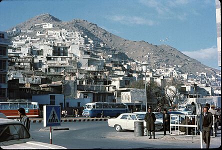 Kabul street scene, 1974