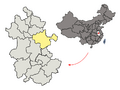 Location of Chuzhou Prefecture within Anhui (China)
