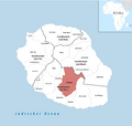 Locator map of Le Tampon 2018