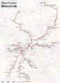 Map of Manchester Metrolink