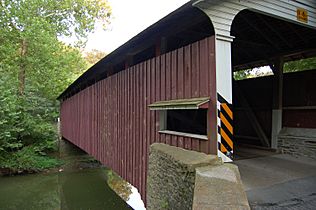 Mercer's Mill Covered Bridge Window 3008px