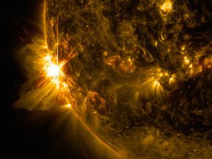 NASA's SDO Sees Solar Flares (14391345485)