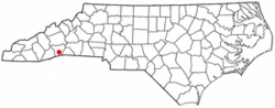 Location of Flat Rock, North Carolina