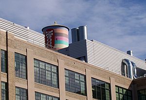 Necco factory with water tower