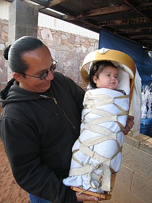 Neeta Lind Navajo cradle board