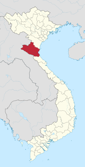 Location of Nghệ An within Vietnam