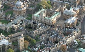 Oxford City Birdseye Hertford Marked