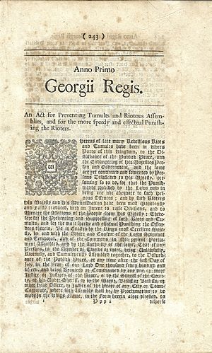 Riot Act Facts for Kids