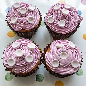 Parma Violets cupcakes