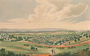 Parramatta from May's Hill (c1824) - Joseph Lycett