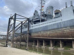 Port side of USS Kidd 2