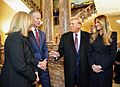 President Donald Trump and Melania Trump with Senator John Thune