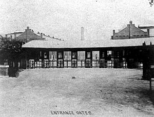 Pullman company entrance gates circa 1900