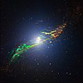 Radio galaxy Centaurus A by ALMA