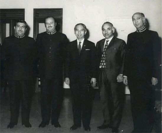 Rana Mohammad Hanif Khan, Mumtaz Bhutto and Ghulam Mustafa Jatoi