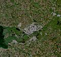 Rostov-on-Don, Russia, city and vicinities, near natural colors, LandSat-5, 2010-06-10