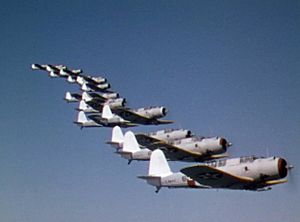 SB2Us in movie Dive Bomber 1941