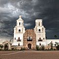 San Xavier del Bac in overcast weather