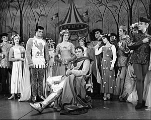 Scene from the musical Camelot