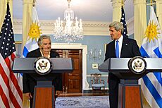 Secretary John Kerry and Uruguayan President Jose Mujica Address Reporters