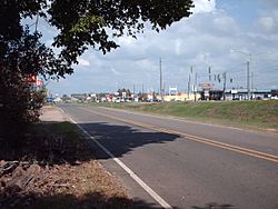 Shreve City as seen from Shreveport Barksdale Highway facing east towards the Red River