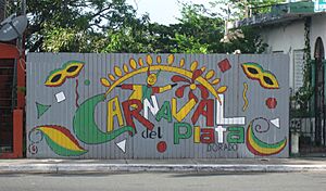 Sign for Carnaval del Plata in Dorado, Puerto Rico