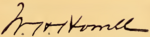 Signature of William Henry Howell (1922).png