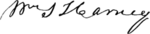 Signature of William Selby Harney (1800–1889).png