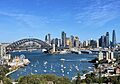 Skylines of Sydney CBD seen from North Sydney, August 2022, 04