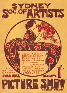 Society of Artists, Sydney poster 1907