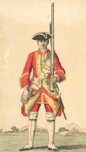 Soldier of 37th regiment 1742