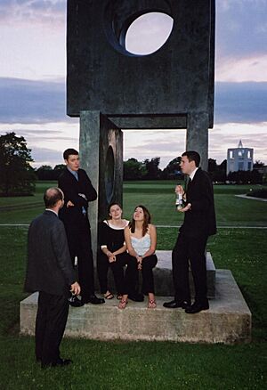 Students on Hepworth, Churchill College