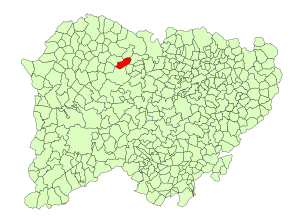 Location in Salamanca