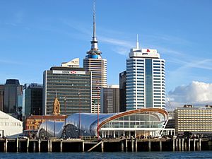 The Cloud and Auckland CBD in June 2012