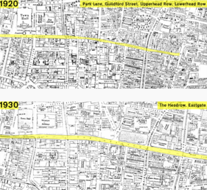 The Headrow in 1920 & 1930