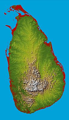 Topography Sri Lanka