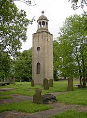 Tower of Lightcliffe Old Church, Wakefield Road, Lightcliffe, Hipperholme - geograph.org.uk - 187855.jpg