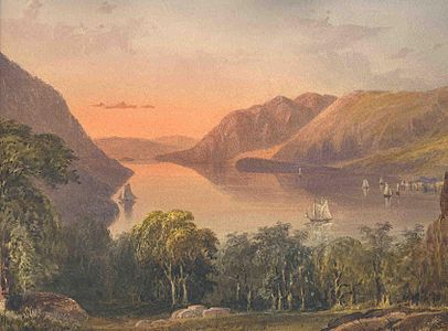 Truman Seymour, View of the Hudson River from West Point