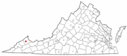 Location of Vansant, Virginia