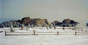 Vedauwoo Rocks in winter