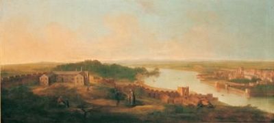 View of Drogheda from Millmount, by Gabriele Ricciardelli c.1753