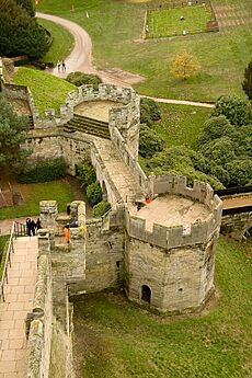 Warwick Castle's Bear and Clarence Towers