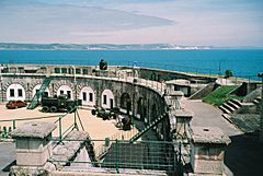 Weymouth, Nothe Fort, looking east - geograph.org.uk - 474173