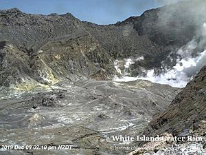 White Island Crater Rim Webcam 9 December 2019