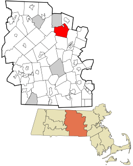 Location in Worcester County and the state of Massachusetts