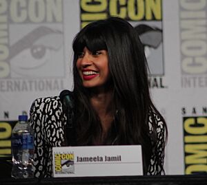'The Good Place' cast and crew visit San Diego Comic Con for a panel (48469769681)