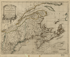 A New Map of Nova Scotia, and Cape Breton Island- With the Adjacent Parts of New England and Canada, Composed from a Great Number of Actual Surveys; and Other Materials Regulated by Many New WDL24